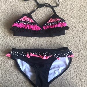 Black and pink bikini, Size M 7/8
